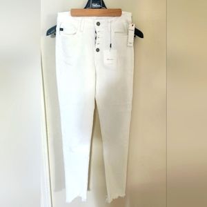 NWT KanCan white skinny jeans, size 3/25